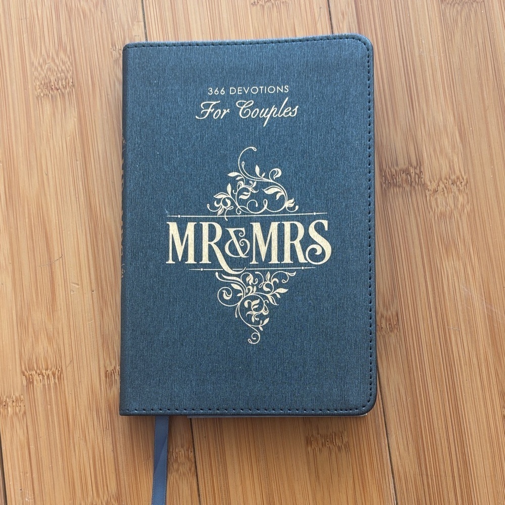 Gray and Gold Devotional Book for Couples